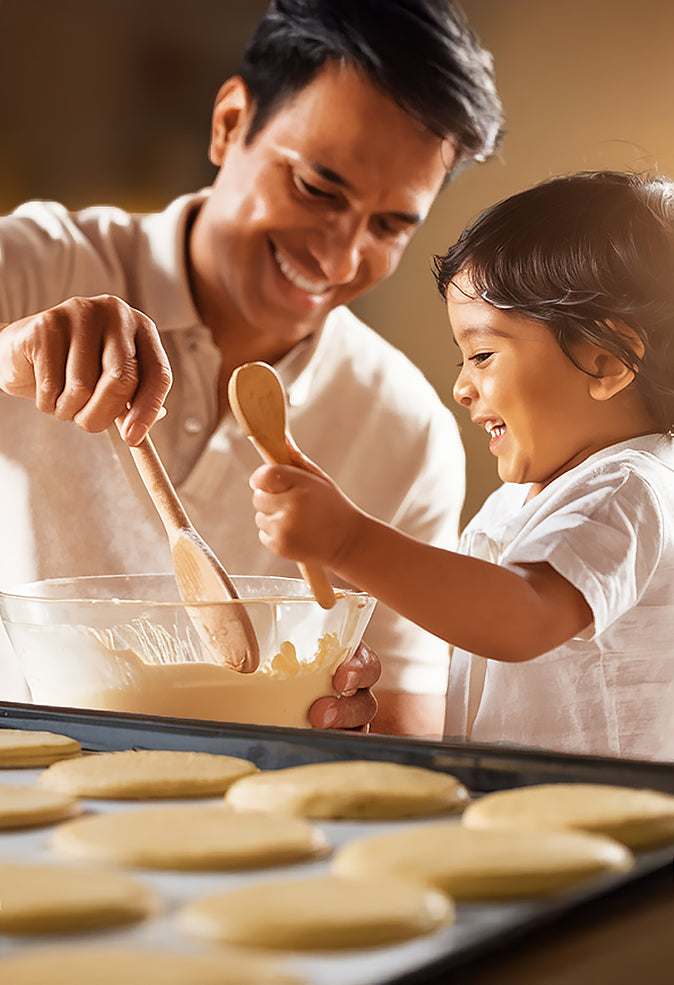 Family baking moment with Schobern baking mixes1621243260e1af0c20-1