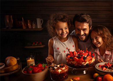 happy family enjoying desertsslider_item_6YGafE